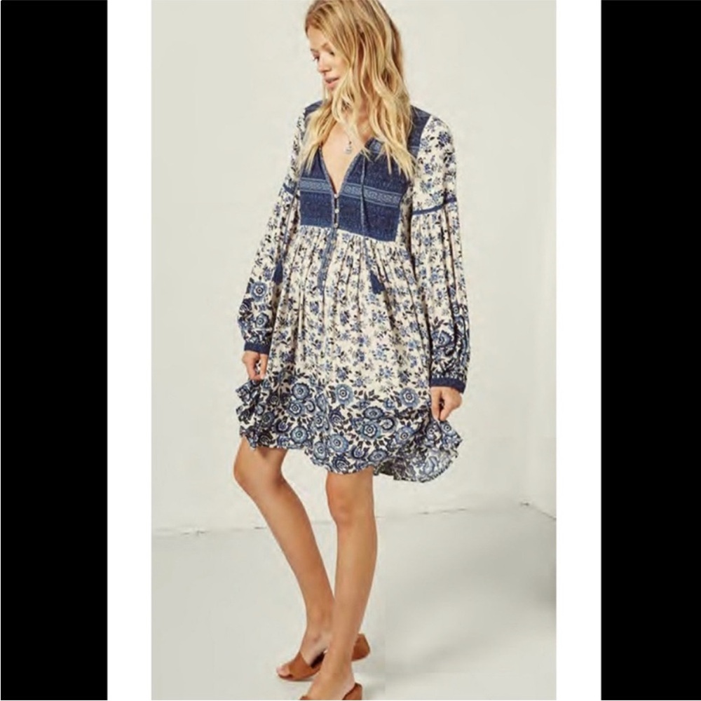 Spell Elle Boho Mini Dress NWT - Picture 3 of 11